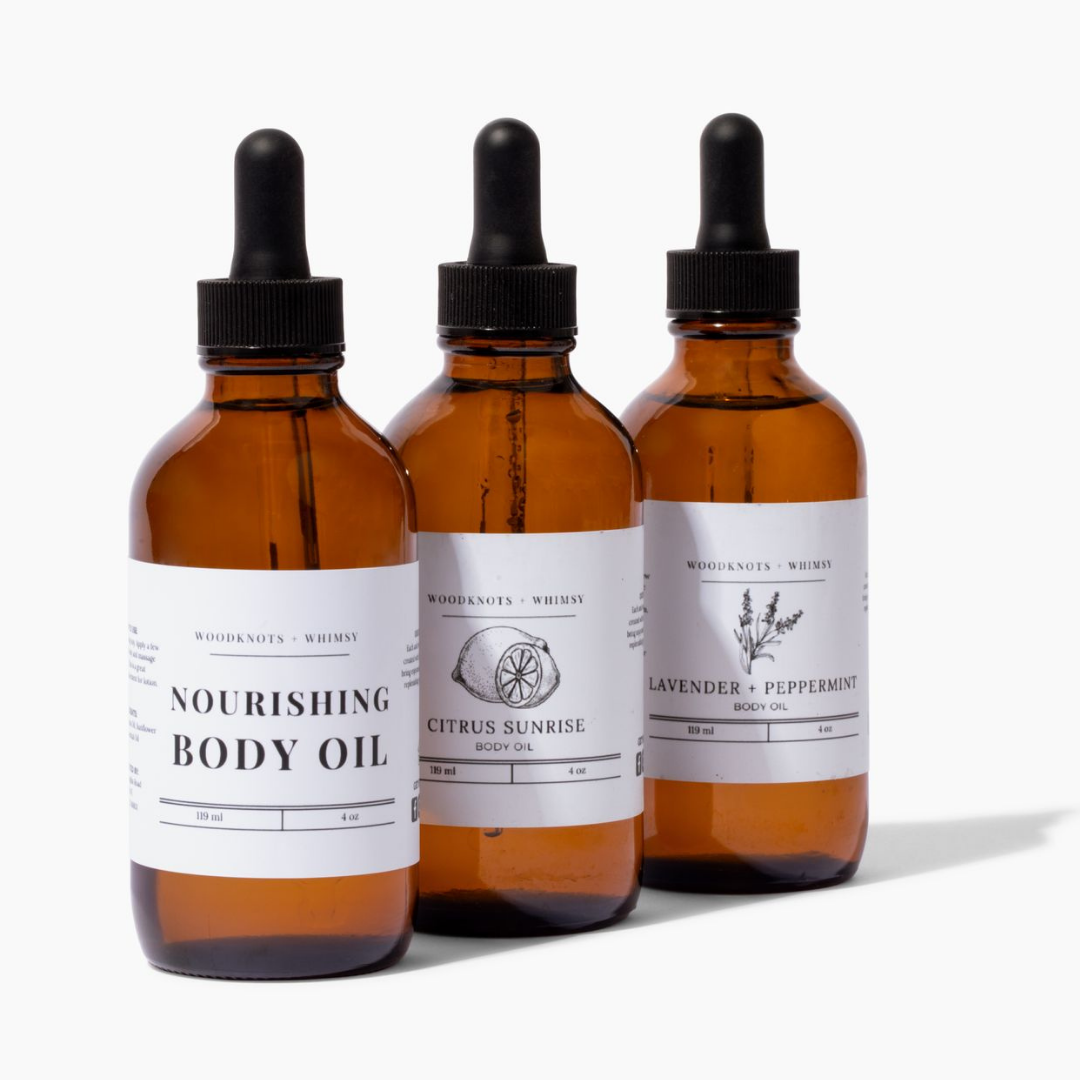 Lavender + Peppermint Body Oil 4oz