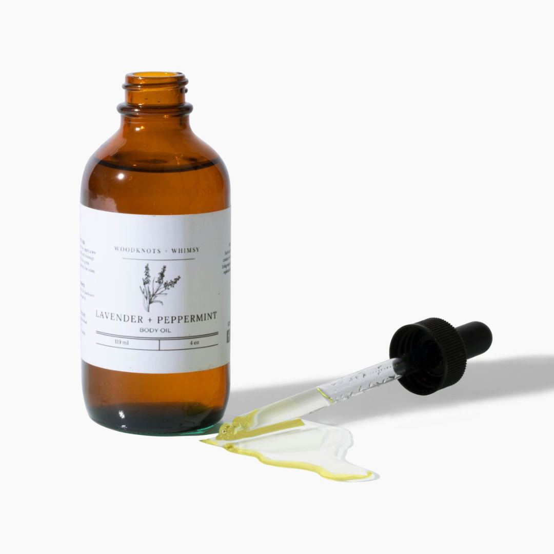 Lavender + Peppermint Body Oil 4oz