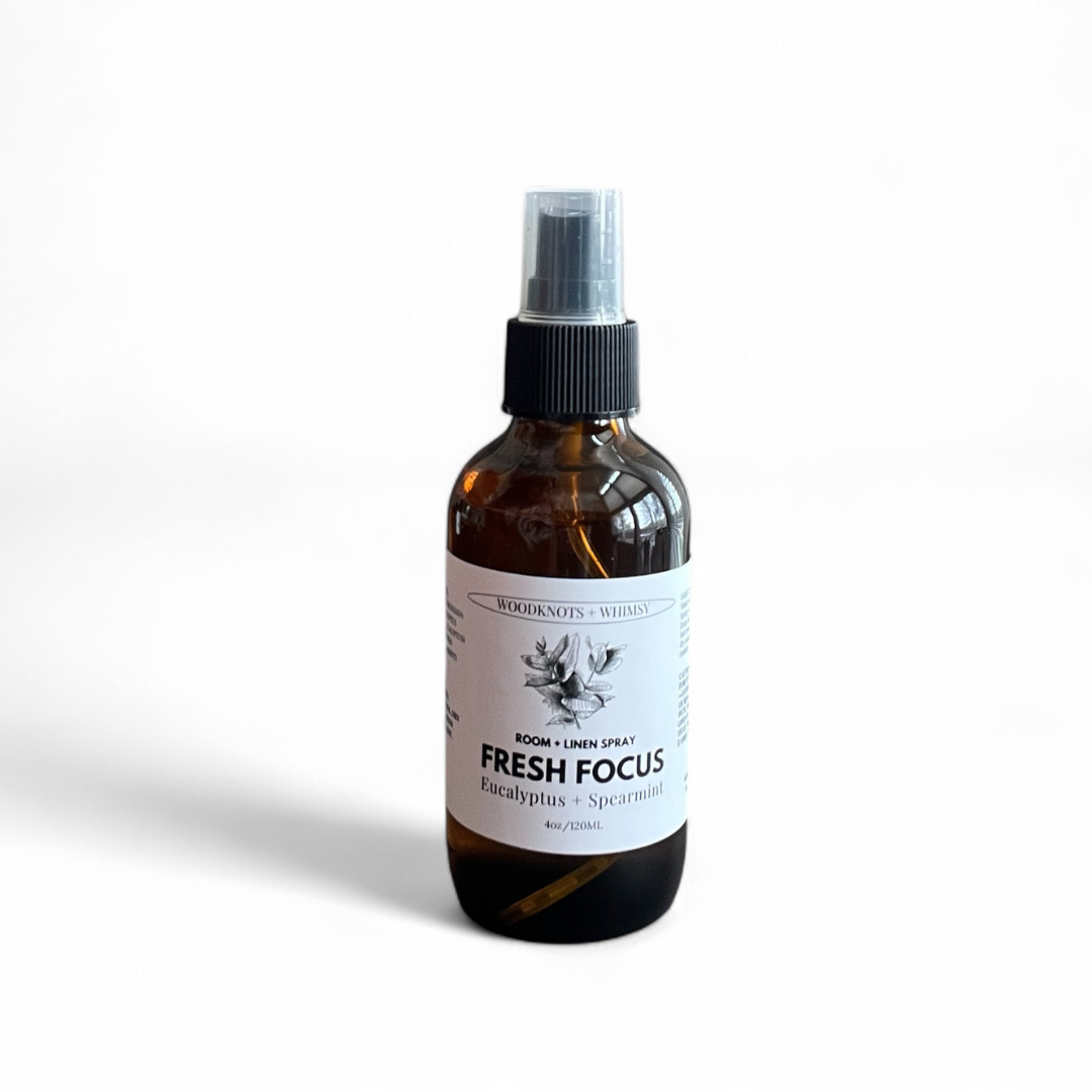 Fresh Focus Room & Linen Spray – Eucalyptus + Spearmint